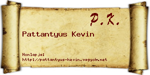 Pattantyus Kevin névjegykártya